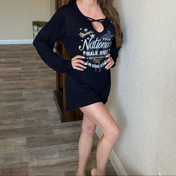 NFR black shirt dress 2019 national finals rodeo - Picture 2 of 5